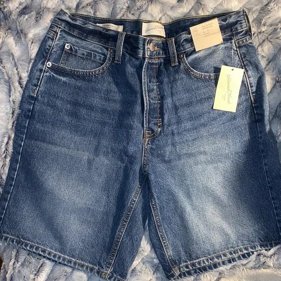 Universal Thread 90s Baggy Bermuda in Deep Blue sz 10 - Picture 3 of 9